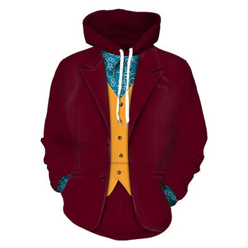 El Joker El Guasón Arthur Fleck Sudadera Estampada con Capucha para Adultos Unisex